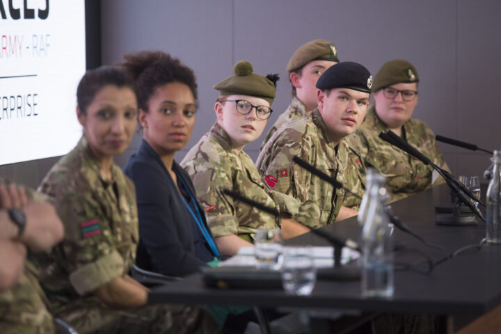 The Cadets and X Forces at The London Stock Exchange in London, UK. Photograph by Ben Stevens Tuesday 2nd of July 2019