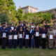 A group picture of cadets with their certificates at the High Sheriff's Summer Reception